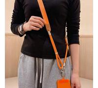 Lanière de téléphone universelle avec clip, améliorée anti-chute, rotative à 360°, réglable pour le cou/bandoulière, compatible avec toutes les coques de téléphone Polyester
