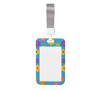 Lanière Durable de couleur unie de fleur de porte-carte d'identité imperméable avec le support d'identification d'insigne pour des cadeaux de bureau d'enseignant de CardNurse d'insigne