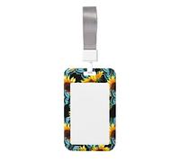 Lanière Durable de couleur unie de tournesol de porte-carte d'identité imperméable avec le support d'identification d'insigne pour des cadeaux de bureau d'enseignant de CardNurse d'insigne