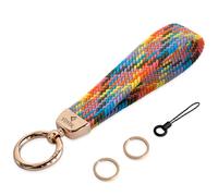 Lanière élastique pour clé à porter au poignet, porte-clés, anneau à clé, porte-clés stylé pour hommes &femmes