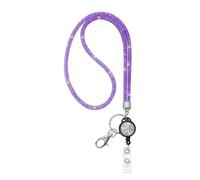 Lanière en strass pour badge et clés - Rétractable