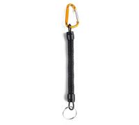 Lanière enroulée 16 pièces porte-clés en spirale noir rétractable ressort bobine chaîne extensible porte-clés porte-clés for clés portefeuille téléphone portable(Gold)