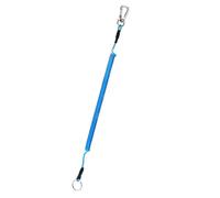 Lanière enroulée, 20 pièces, porte-clés extensible en spirale, corde à ressort élastique, mousqueton en métal for clés, portefeuille, téléphone portable(Blue-2m)