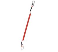 Lanière enroulée, 20 pièces, porte-clés extensible en spirale, corde à ressort élastique, mousqueton en métal for clés, portefeuille, téléphone portable(Red-2m)