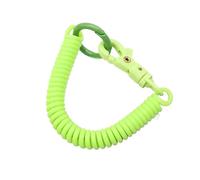 Lanière enroulée 20 pièces porte-clés ressorts hélicoïdaux rétractables étiquettes porte-clés porte-chaîne for clés portefeuille téléphone portable(Green)