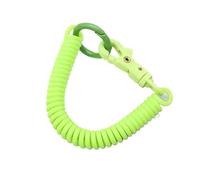 Lanière enroulée 24 pièces porte-clés à ressorts hélicoïdaux spirale extensible rétractable avec fermoir en métal lanière de porte-clés for clés portefeuille téléphone portable(Green)