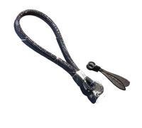 Lanière porte-clés/bracelet de téléphone avec strass brillants, antivol, ornée de cristaux de diamant.(Black)