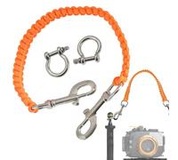 Lanière pour caméra de plongée,Lanière pour caméra de plongée | Longe de plongée flexible pour la plongée et la plongée en apnée - Sangles rétractables étanches à 360 degrés pour appareil photo et cam