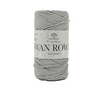 lanière pour sacs swan rowen effet élégant de 200g - 50% coton recyclé-50% polyester pour crochet 3-4 (gris clair - 05)