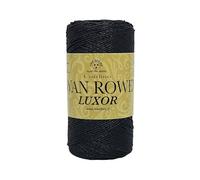 lanière pour sacs swan rowen effet élégant de 200g - 50% coton recyclé-50% polyester pour crochet 3-4 (luxe noir - 6419)