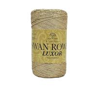 lanière pour sacs swan rowen effet élégant de 200g - 50% coton recyclé-50% polyester pour crochet 3-4 (or luxor - 6404)
