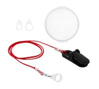 Lanière Réglable Anti-perte pour Amplificateur Auditif avec Clip | Silicone Nylon, Design Discret Derrière L’oreille, Rouge, pour Garçon Fille et Adultes en Marche ou Loisirs