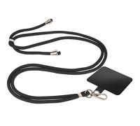 Lanière Tour de Cou pour Téléphone Réglable 85cm Languette d'Attache Akashi Noir