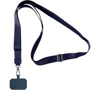 Lanière Tour De Cou Universelle Pour Smartphone Avec Patch Amovible ¿ Cordon Polyester Réglable 160 Cm, Clip Ultra-Fin Compatible Étuis