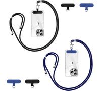 Lanière Tour De Cou Universelle Pour Smartphone ¿ Cordon En Nylon Réglable 150 Cm, Clip Fin Amovible Et Bandoulière Portable Compatible Iphone Samsung Xiaomi