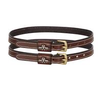 Lanières d'éperons pour cheval en cuir HV Polo Legacy Marron TU