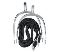 Lanières d'éperons pour cheval femme Korsteel Pow Never Rust Noir 20 mm