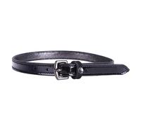 Lanières d'éperons pour cheval QHP Calypso Noir Standard