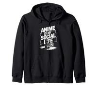 L'anime, C'est ma Vie Sociale, drôle, Fan Japonais, Otaku Culture Design Sweat à Capuche