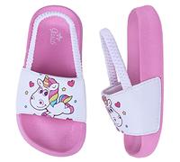 Lanivic Pantoufles de Plage Filles Garçons Claquette de Piscine Sangle élastique Chaussons de Douche Enfants Douces Antidérapant et Mignon été Bain Sandales