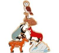 Lot de 6 figurines en bois animaux de la campagne