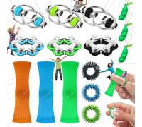 lankai 15 Pièces Fidget Toy Pack, Jouet à Doigt Sensoriel, Stress Relief Fdiget Toys Set , Jouets Anti Stress Autism fidget Toys,Jouet à Doigt Sensoriel,Jouet Soulage Le Stress Réducteur Décompression