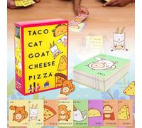 lankai Jeu de Fête de Cartes, Jeu de Cartes Rapide et Amusant, Taco Cat Goat Cheese Pizza, Taco Chat Chèvre Fromage Pizza, pour 2 à 8 Joueurs à Partir de 8 Ans