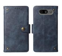 Lankashi Cuir Housse Téléphone Case pour MyPhone 7340 LTE 2.8" Coque Étui Cas Couverture Protecteur Cover Portefeuille Antichoc Cover Case (Bleu)