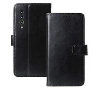 Lankashi Flip Premium Retro Business Cuir Housse Coque Étui pour Blackview BL6000 Pro 5G 6.36" TPU Silicone Cas Magnétique Téléphone Couverture Protecteur Portefeuille Cover Case Support (Noir)