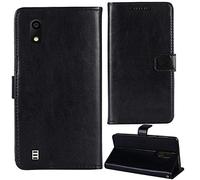 Lankashi Flip Premium Retro Business Cuir Housse Coque Étui pour konrow Easy 5 5" Cas Magnétique Téléphone Couverture Protecteur Portefeuille Cover Case Support Book Stand (Noir)