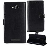 Lankashi Flip Premium Retro Business Cuir Housse Coque Étui pour Logicom Le Swipe 5" Cas Magnétique Téléphone Couverture Protecteur Portefeuille Cover Case Support Book Stand (Noir)