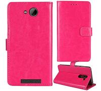 Lankashi Flip Premium Retro Business Cuir Housse Coque Étui pour Logicom Le Swipe 5" Cas Magnétique Téléphone Couverture Protecteur Portefeuille Cover Case Support Book Stand (Rose)