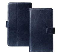 Lankashi Flip Premium Retro Business Cuir Housse Coque Étui pour Nokia 105 4G 1.8" TPU Silicone Cas Magnétique Téléphone Couverture Protecteur Portefeuille Cover Case Support Book Stand (Bleu Fonce)