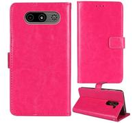 Lankashi Flip Premium Retro Cuir Housse Coque Étui pour MyPhone 7340 LTE 2.8" Cas Magnétique Téléphone Couverture Protecteur Cover Case Support (Rose)