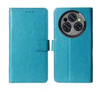 Lankashi Flip Premium Retro Cuir Housse Coque TPU Silicone Étui pour Oukitel WP55 Pro / WP35 Pro / WP35 / WP35 S Cas Magnétique Téléphone Couverture Protecteur Cover Case Support (Bleu)