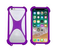 Lankashi Housse Case Cover Etui Coque Soft Silicone Bumper Couverture Protecteur Phone Case pour SPC Zeus 2 + 5" Purple