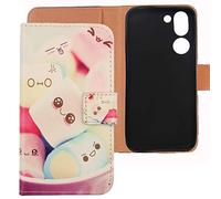 Lankashi Housse Case PU Cuir Cover Flip Etui Coque Protection Skin TPU Silicone Shell pour Doro 8050 5.7" (Lovely Design)
