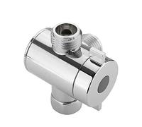 Lankater 1pc 1/2 Pouces 3 Voies T-Adaptateur Vanne De Dérivation Réglable Tête De Douche Bras Mounted pour Salle De Bains Déviateur