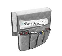 Lankater 1pc Chaise Canapé Canapé Accoudoirs Organisateur, 5 Poches Fauteuil De Rangement, pour Tablette, Téléphone, Carnet, Livre, BD, TV Télécommande