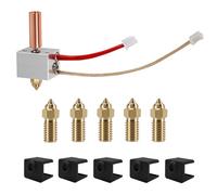LANKEGU Kit de bloc chauffant Hotend pour Neptune 4, accessoires d'imprimante 3D Kit de bloc chauffant Hotend avec 5 chaussettes en silicone et 5 buses pour Elegoo Neptune 4, Neptune 4 Pro
