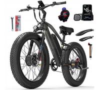 LANKELEISI MG740 Vélo électrique à double moteur-2*1000 moteurs avant et arrière-Batterie Samsung 20AH-Vitesse maximale 51