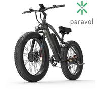 LANKELEISI MG740 Vélo électrique à double moteur-2*1000 moteurs avant et arrière-Batterie Samsung 20AH-Shimano 7 vitesses-Gris