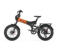 LANKELEISI X3000 MAX 2000W Vélo électrique à double moteur（couleur orange）