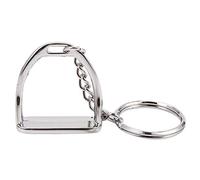 Lanko 1 pièce étrier occidental au design élégant simple anneau de clé outil cintre pour femme homme décoration de sac Thème du cheval équin équestre
