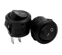 Lanko 2 x Activation/désactivation de l'auto-verrouillage Boutons de pression Interrupteur à bascule Commutateur pour voiture Auto Noir