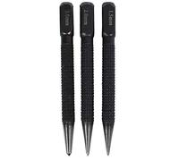 Lanko 3 pièces en acier au à haute teneur en Punch Set 10 cm antidérapant Punch Center pour l'outil de perçage de marquage du bois en métal en alliage d'acier