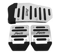 Lanko 3 Pièces Pédale Accélérateur Gaz Carburant Pédale De Frein Embrayage Pad Couverture Pédales Antidérapant pour Transmission Manuel de Voiture