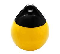 Lanko Boule de défense en PVC haute résistance ronde de pare-chocs à ressort Protection gonflable d'amarrage marine jaune