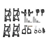 Lanko Direction en métal Bras oscillant Base C Ensemble de siège de moyeu Pièces de mise à niveau pour voiture 144001 1/14 RC Gris