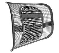 Lanko Dossier pour chaise de bureau, dossier lombaire/dossier de chaise avec sangle élastique pour siège de voiture/soulagement des douleurs de dos